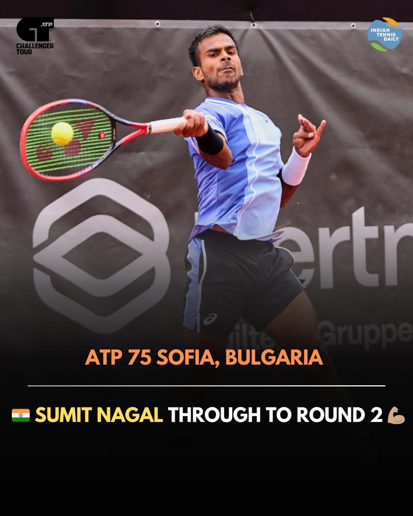 sumit-nagal-atp-sofia-challenger-2025 Sumit Nagal competing at the ATP Sofia Challenger 2025