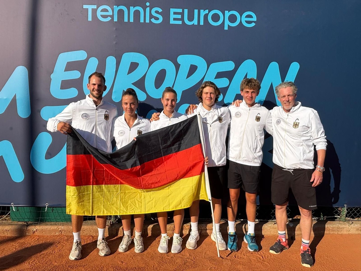 Gloria Reusch competing at the European Championships U16 in Parma 2025 after her Round of 64 win against Anastasija Arsovska