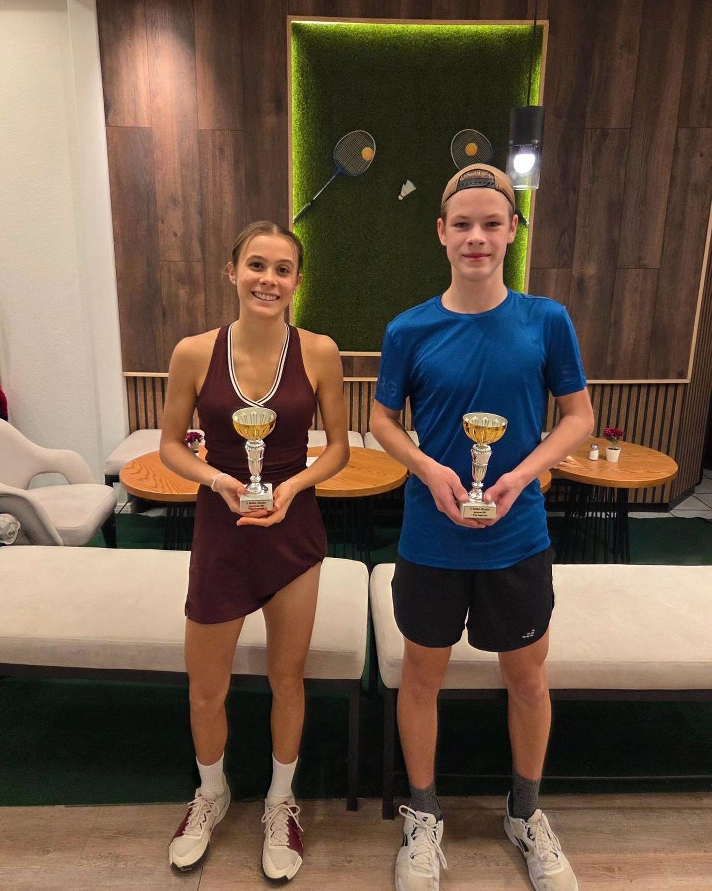 Bennet Sprysch and Liv Windschall at a tournament event 2025